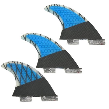 3 stk. R/M/L glasfiber surfbræt finne G7 SUP paddleboard finne ror FCS surfbræt finne