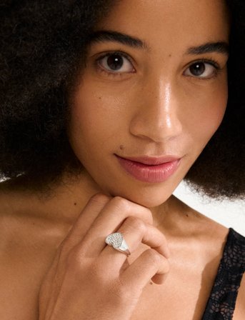 Pilgrim Emmett Ring Silver-Plated - Silver - ONE SIZE