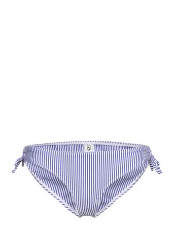 Striba Bibi Bikini Briefs Swimwear Bikinis Bikini Bottoms Side-tie Bikinis Blå Becksöndergaard*Betinget Tilbud