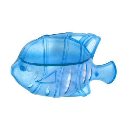 Fiskformad plast för tank Akvariumrenare Diffusor Luftfuktare Filter Antimikrobiell Remover Vattenrengöring Deodorant