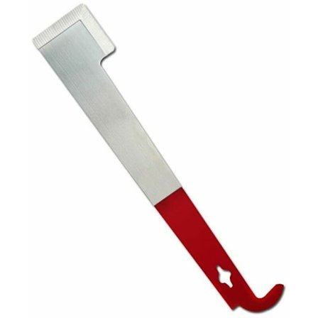 Bistadrammeløfter i rustfrit stål, biavlerredskab, J-krogskraber