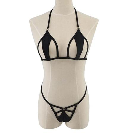 Utskåret mikro-bikini mini baddräkt dam badkläder