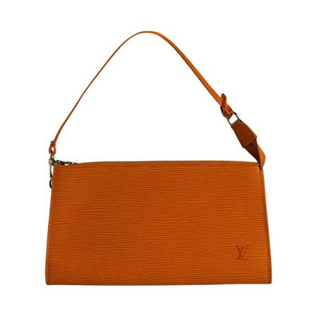 Louis Vuitton Vintage, Pre-owned Epi Pochette Bag Oranje, Dames, Maat:ONE Size,leer