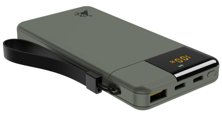 Aqiila Powerbird B10B varavirtalähde, harmaanvihreä - Aqiila