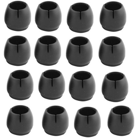 16 stk. silikone stolbenbeskyttere gulvbeskytter runde firkantede møbler