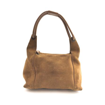 Gucci Vintage, Pre-owned Suede Shoulder Bag Bruin, Dames, Maat:ONE Size