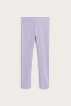 Kappahl | Ribbede leggings | Lyselilla
