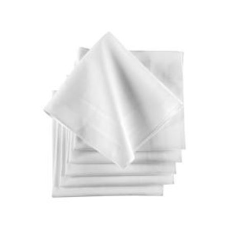 OMGÅENDE LEVERANS FRÅN SVERIGE! Sex-pack vita damnäsdukar