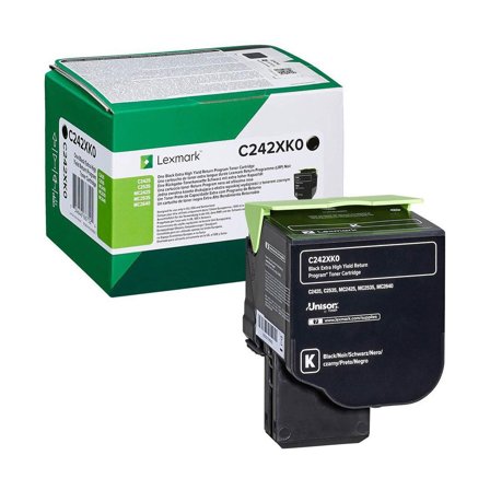 LEXMARK Toner C242XK0 Svart - Lyreco - Toner och bläck - Tonerkassetter - Toner Lexmark