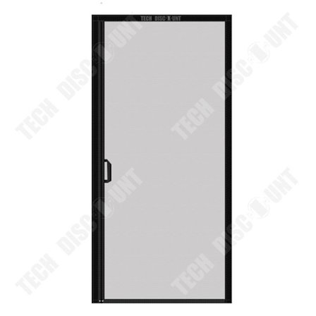 Myggnät - TECH DISCOUNT - 80x190cm - Svart - Sidoöppning - Fiberduk