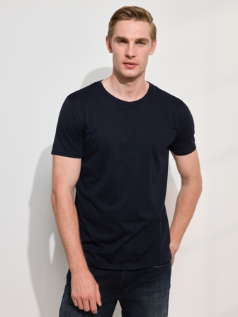 MATCH - Bologna t-skjorte - Mario Conti - Str. XL - Herre - T-skjorter & Piqué - Blå - 100% bomull