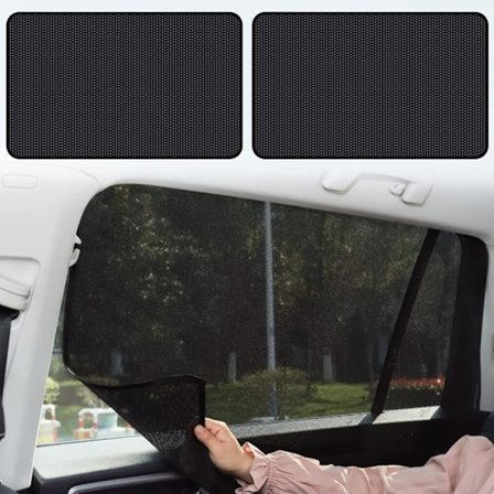 2 st Magnetiska Bilgardiner, Solskydd för Bil, Solskydd för Barn i Bil, Universell för Sidofönster, UV-Isolerat Integritetsskydd