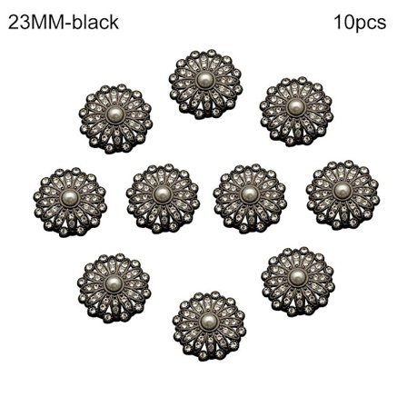 10st Pearl Clothing Knappar Skjorta Knappar SVART 23MM10ST 10ST