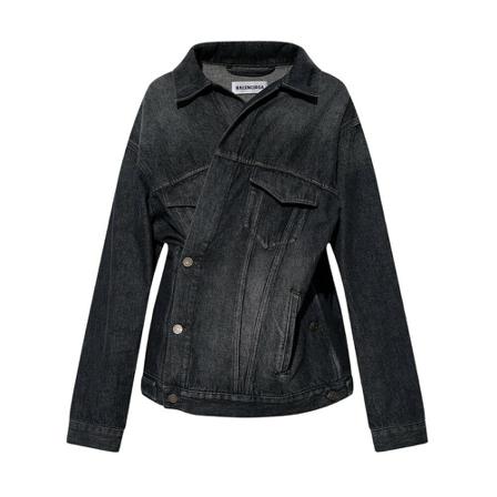 Balenciaga - Jeansjackor - Grå - Dam - Storlek: M, Dam, Storlek: M