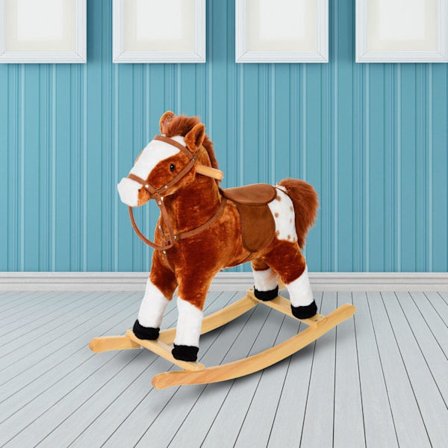 Rootz Children Rocking Horse - Ruskea - Pehmo, Poppeli - 29,13 cm x 11,02 cm x 25,6 cm