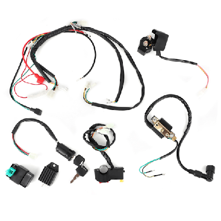 Elektrisk Start Motor Ledningsnet Kit Passer til 50cc 110cc 125cc PIT Quad Dirt Bike ATV