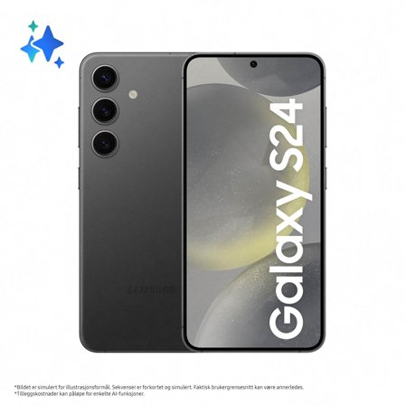 Samsung Galaxy S24 AI Smarttelefon 128GB Onyx Black