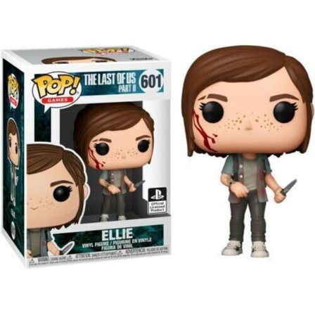 Funkopop The Last of Us Joel #620 Clicker #631 Ellie #601 Vinyl Figur Dock Modell Leke 601-Med Eske