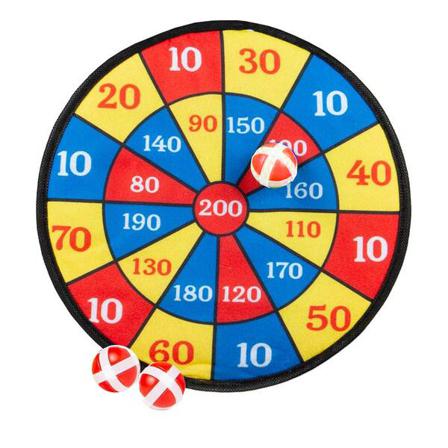 Darttavla Med Kardborre - Dart / Piltavla Multifärg