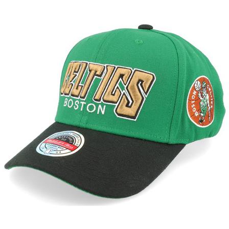 Boston Celtics Mitchell & Ness Säädettävät Lippis Vihreä | NBA @ Hatstore | Lippis Boston Celtics Shredder Stretch Green/Black Adjustable Mitchell & 