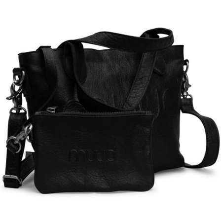 muud Laura minilaukku, nahkaa, musta—pa