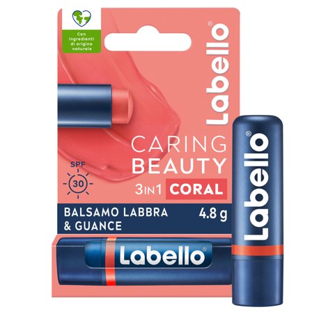 Labello Caring Beauty Lip & Cheek Coral Spf30 Burrocacao Labbra E