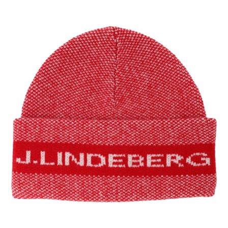 J.Lindeberg - Rouge cuff Bonnet - Ernie Beanie Barbados Cherry Cuff @ Hatstore