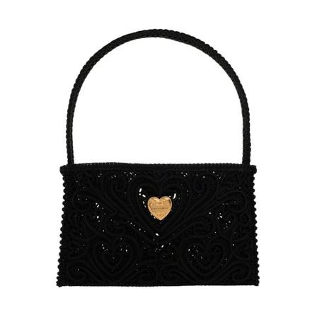Dolce & Gabbana, Beatrice shoulder bag Zwart, Dames, Maat:ONE Size,Katoen