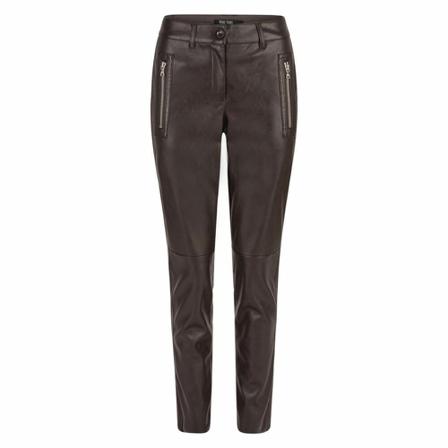 Marc Aurel Leather Broek , Bruin , Dames , Maat: XS