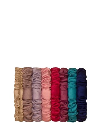 8 Scrunchies - Mini Satin Sealife Accessories Hair Accessories Scrunchies Multi/patterned Mimi & Lula