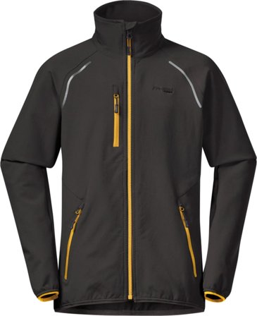 Bergans Kids' Sjoa Light Softshell Jacket Children soft shell jackets Grey 140