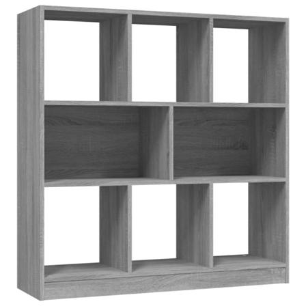 vidaXL Bokhylla grå sonoma 97,5x29,5x100 cm konstruerat trä Grå