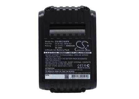Batteri til elektroverktøy for DeWalt DCD740, DCD740B, DCD780 og andre.