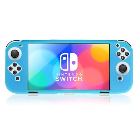 KJH Nintendo Switch OLED-silikondeksel - Blå