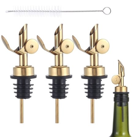 Vægtet hældetud i rustfrit stål Vinhælder GULD - lager