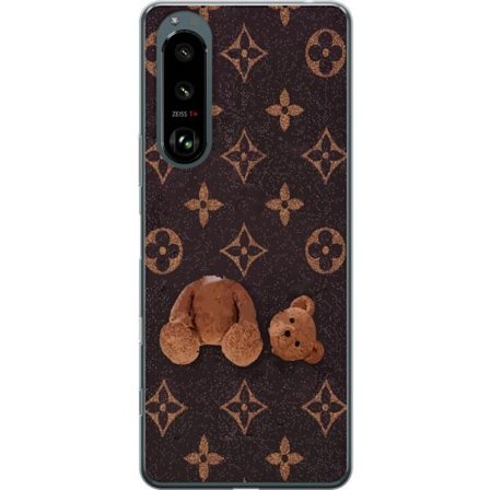 Yhteensopiva Puhelinkuori Sony Sony Xperia 5 III Graafinen monogrammikuvio, jossa taiteellisesti muotoiltu nalle