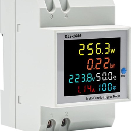 Enkeltfaset elektrisk wattmeter, digitalt elektricitet meter