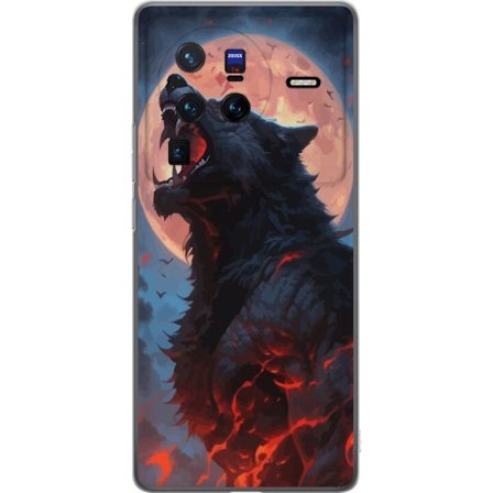 Mobilskal till vivo X80 Pro med Ylande varg