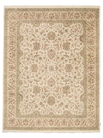 Hand Knotted Sarouk American Rug 240X306 Wool Orange/Beige Large