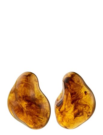 Pilgrim | Lian Earrings Gold-Plated/Brown | ONE SIZE