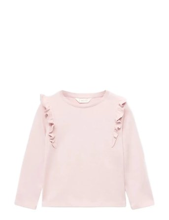 Mango | Frills Cotton T-Shirt | 4-5