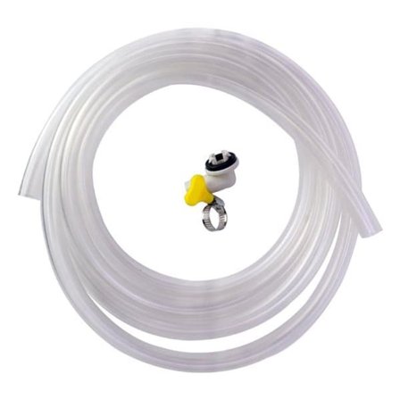 Avløpsslange med adapter og klemme for luftvarmepumpe/luftkondisjoneringsanlegg 15 mm - 3 m