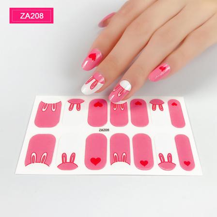 False Nail Art Sticker 3d Bronzing Flower Dekaler Full Täckning