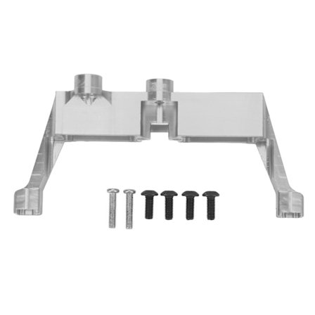 Erotuslukko Servo Kiinnitysteline Alumiiniseos RC Ohjaus Servo Kiinnitys ja Ruuvit 1/10 RC Autolle Hopea