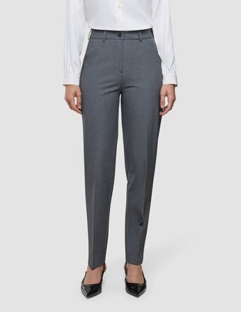 Shaping New Tomorrow - Damen - Essential Pants - Dark Grey Melange - Tapered - Größe 28/28