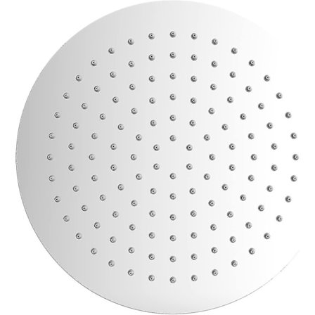 Dusjhode i rustfritt stål Vannbesparende dusj, 25 cm rund dusjhode, Universell regnsprøytehode med 1/2-tommers gjenger, 30 graders tilt