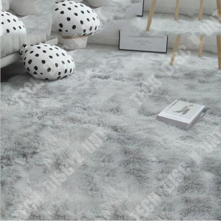 Tasselmatta - TD - Rund 160cm - Grå - Syntetisk - Lång lugg