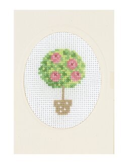 Broderipakke Kort Rosetre - Permin