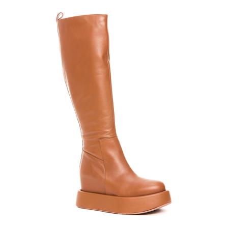 Paloma Barceló, High Boots Bruin, Dames, Maat:39 EU,leather