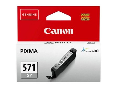 Canon Bläckpatron CLI-571GY (0389C001), grå, singelpack, standardkapacitet - Lyreco - Toner och bläck - Bläckpatroner - Bläckpatroner Canon